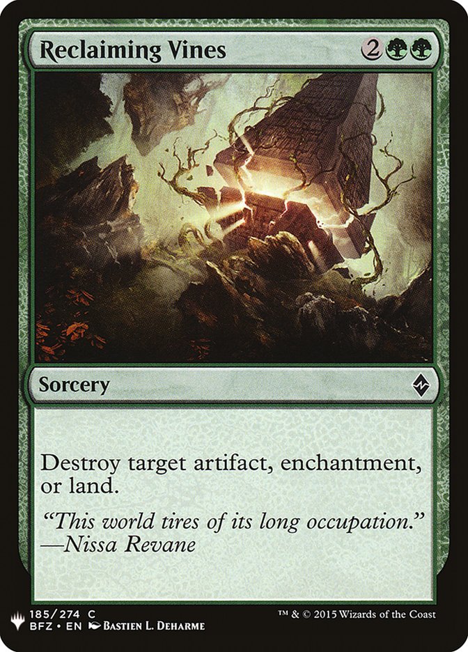 Reclaiming Vines [Mystery Booster] | I Want That Stuff Brandon