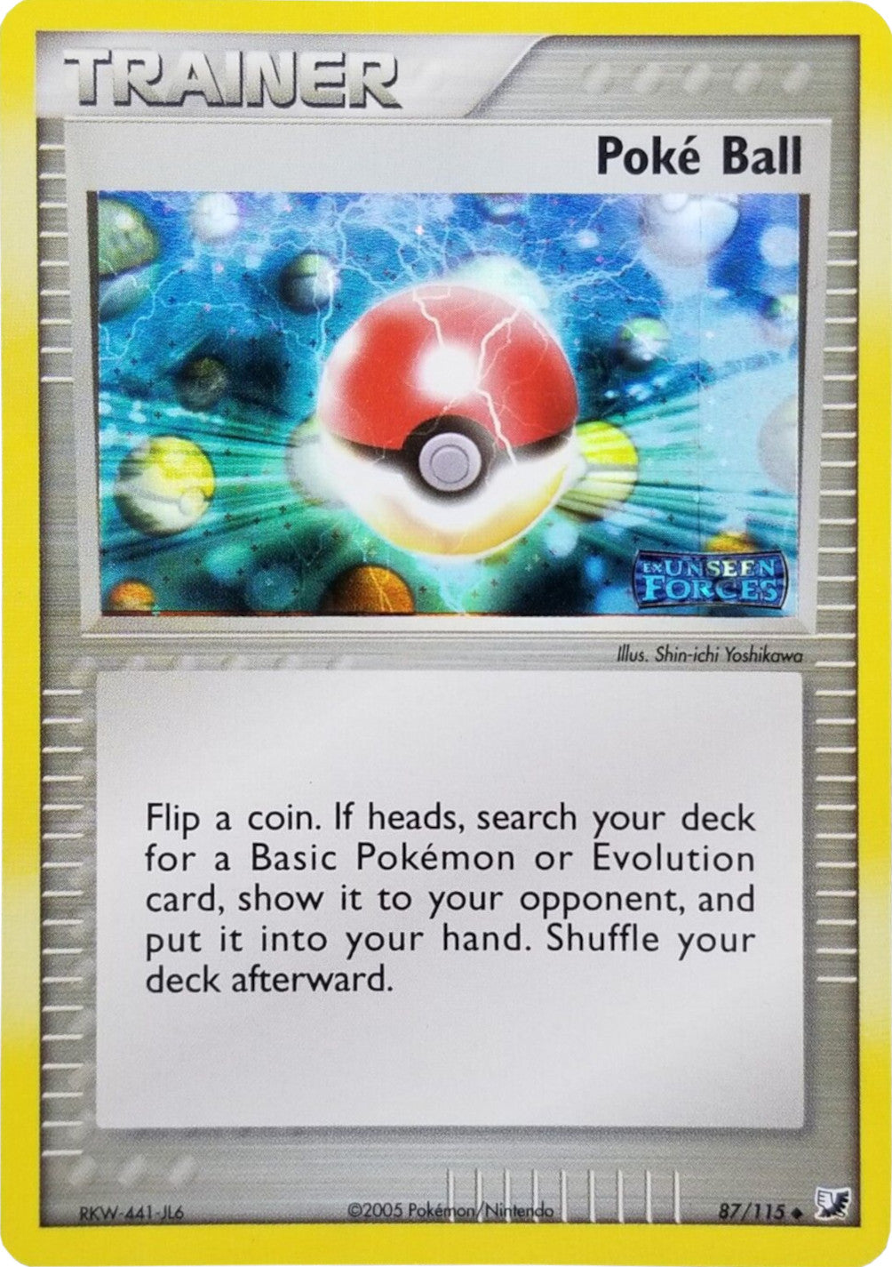 Poke Ball (87/115) (Stamped) [EX: Unseen Forces] | I Want That Stuff Brandon