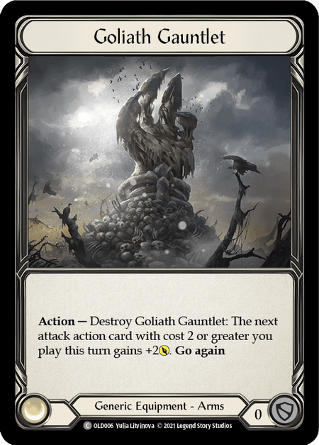 Goliath Gauntlet [OLD006] (Tales of Aria Oldhim Blitz Deck)  1st Edition Normal | I Want That Stuff Brandon