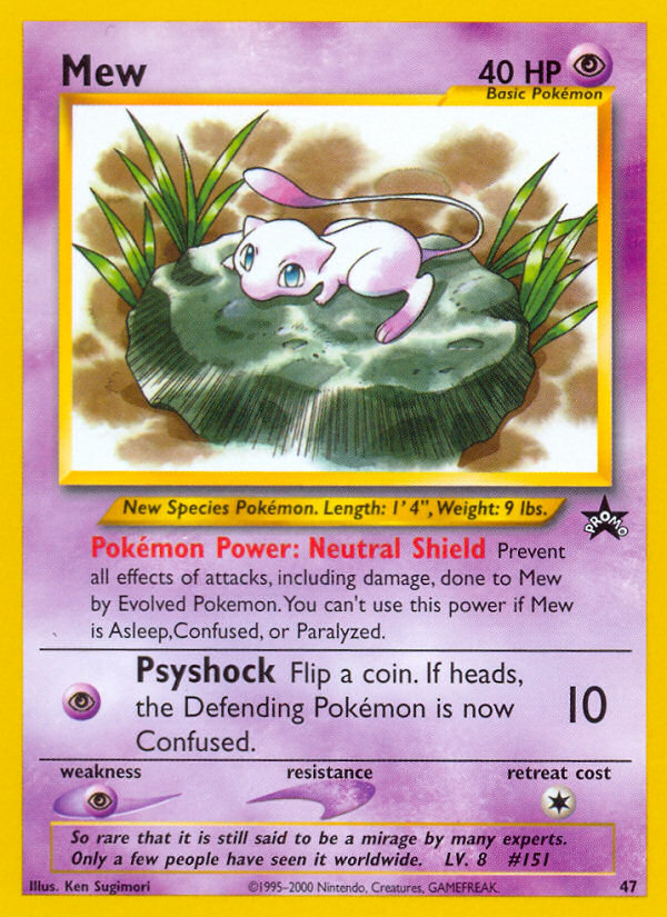 Mew (47) [Wizards of the Coast: Black Star Promos] | I Want That Stuff Brandon