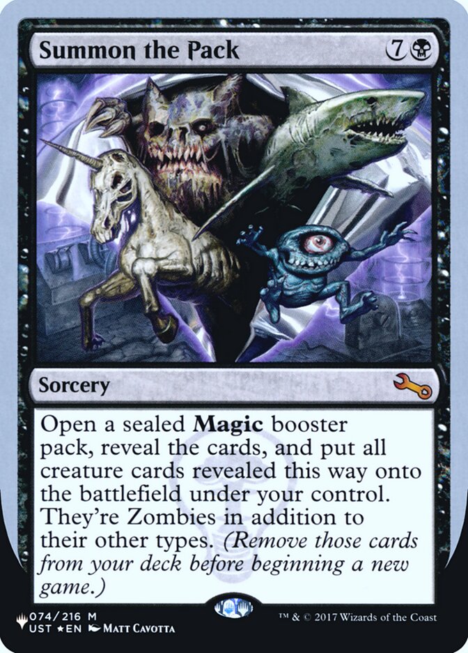 Summon the Pack (Unfinity Foil Edition) [The List] | I Want That Stuff Brandon