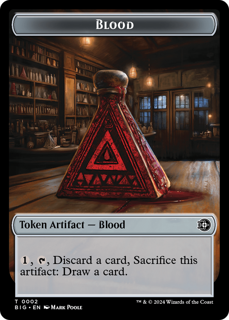 Blood // Plot Double-Sided Token [Outlaws of Thunder Junction: The Big Score Tokens] | I Want That Stuff Brandon