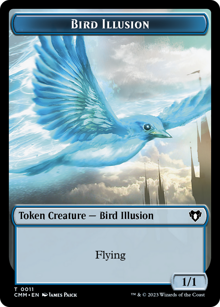 Bird Illusion Token [Commander Masters Tokens] | I Want That Stuff Brandon