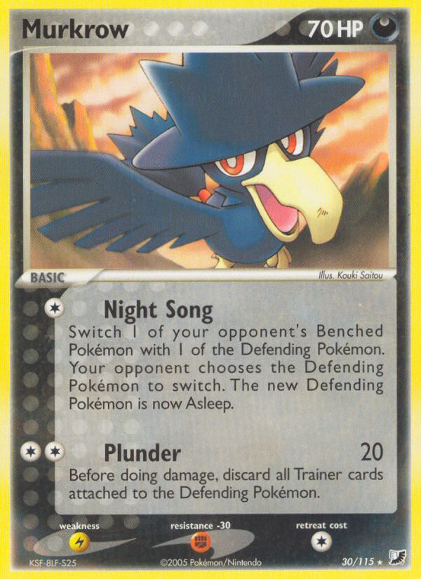 Murkrow (30/115) [EX: Unseen Forces] | I Want That Stuff Brandon