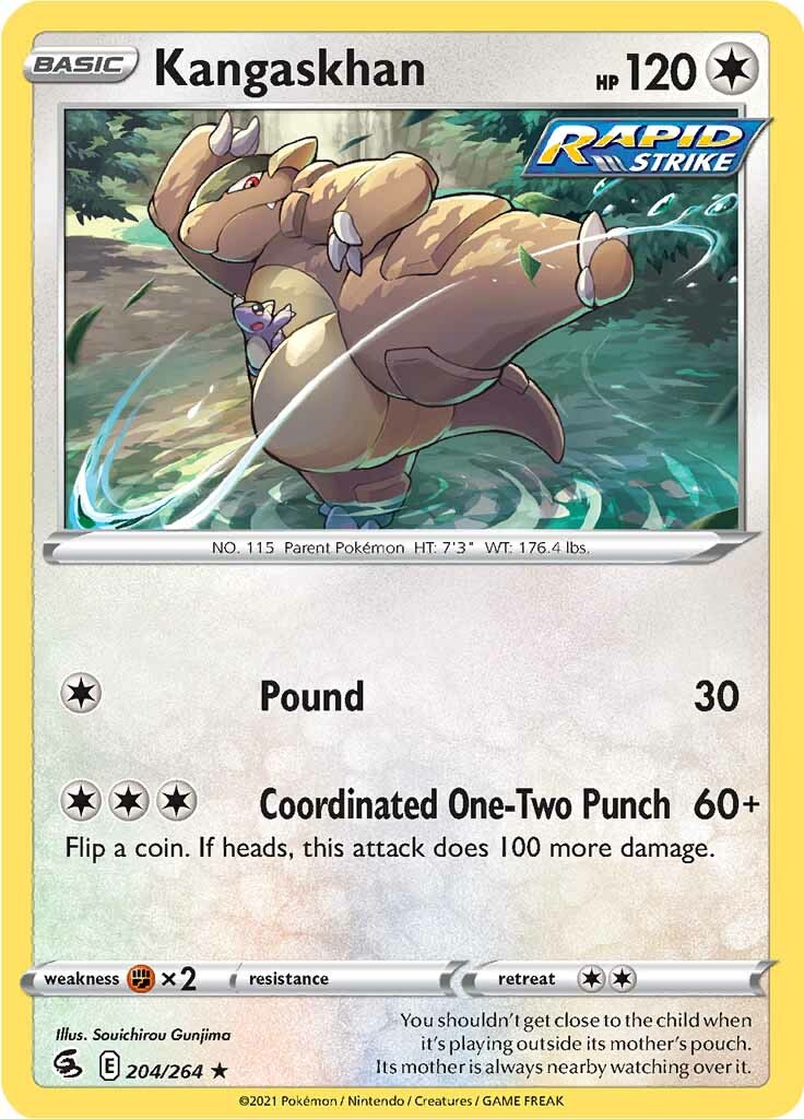 Kangaskhan (204/264) [Sword & Shield: Fusion Strike] | I Want That Stuff Brandon