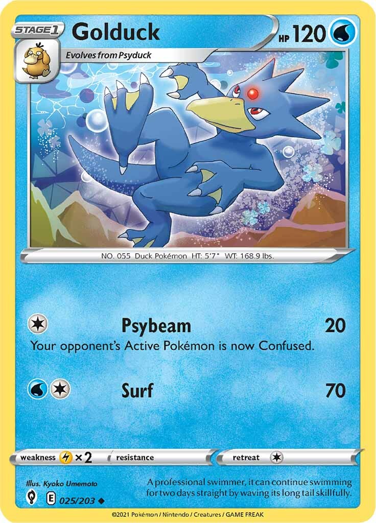 Golduck (025/203) [Sword & Shield: Evolving Skies] | I Want That Stuff Brandon