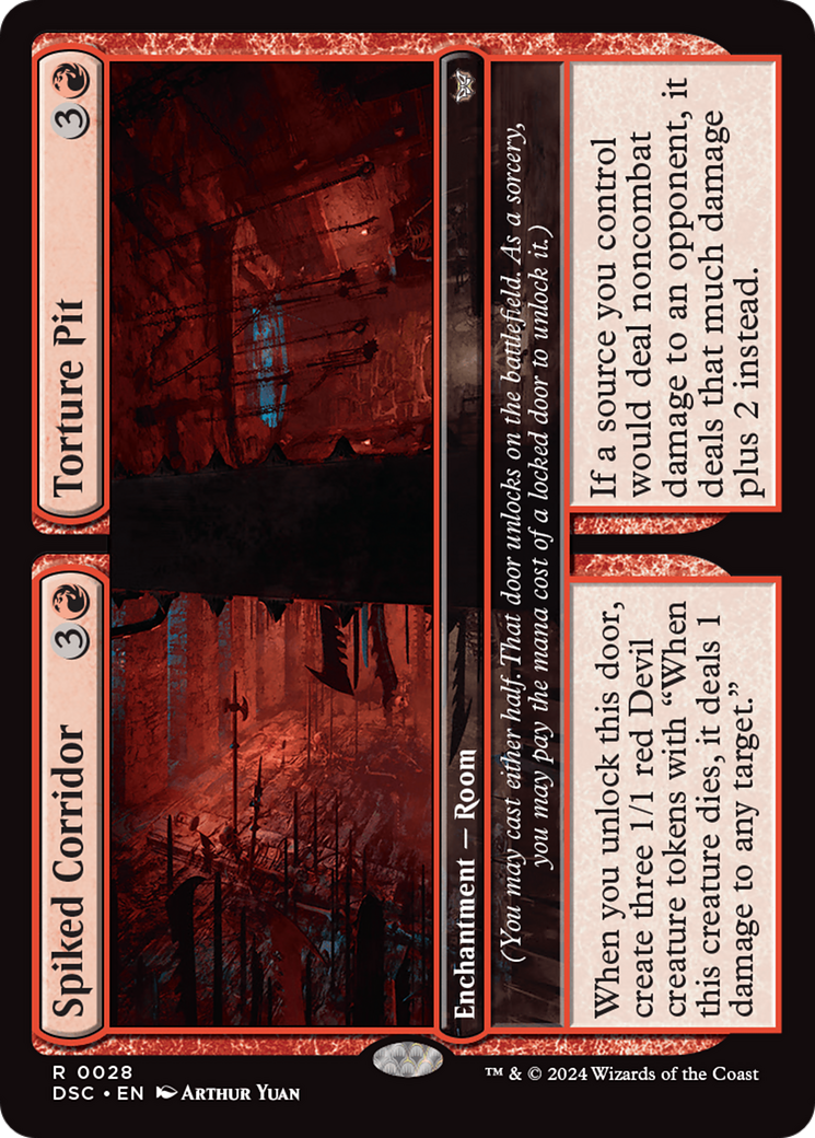 Spiked Corridor // Torture Pit [Duskmourn: House of Horror Commander] | I Want That Stuff Brandon