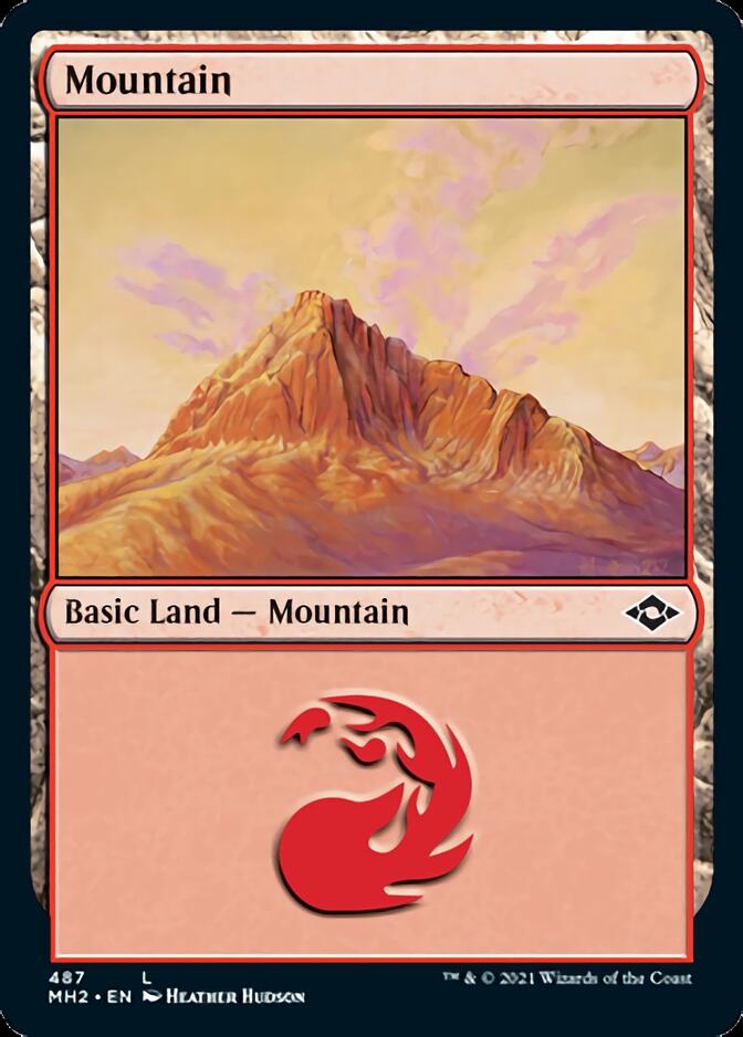 Mountain (487) (Foil Etched) [Modern Horizons 2] | I Want That Stuff Brandon