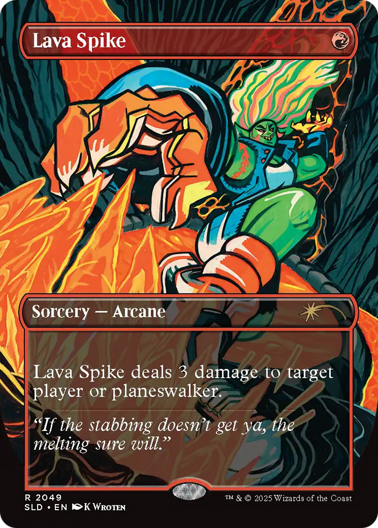 Lava Spike (2049) (Rainbow Foil) [Secret Lair Drop Series] | I Want That Stuff Brandon