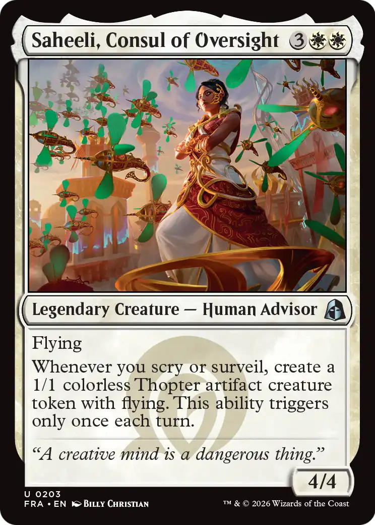 Saheeli, Consul of Oversight [Reality Fracture] | I Want That Stuff Brandon