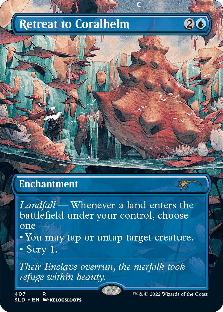 Retreat to Coralhelm (Borderless) [Secret Lair Drop Series] | I Want That Stuff Brandon