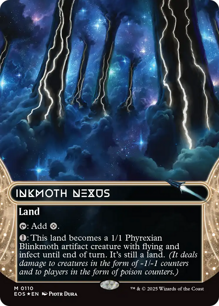 Inkmoth Nexus (0110) (Borderless) (Galaxy Foil) [Edge of Eternities: Stellar Sights] | I Want That Stuff Brandon