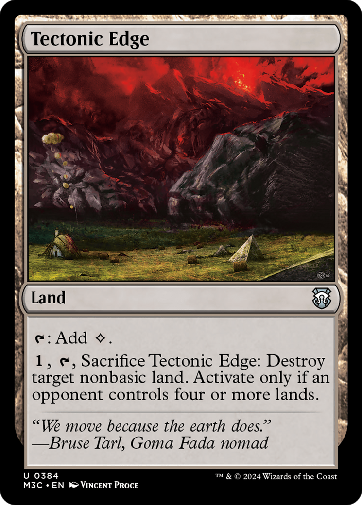 Tectonic Edge (Ripple Foil) [Modern Horizons 3 Commander] | I Want That Stuff Brandon