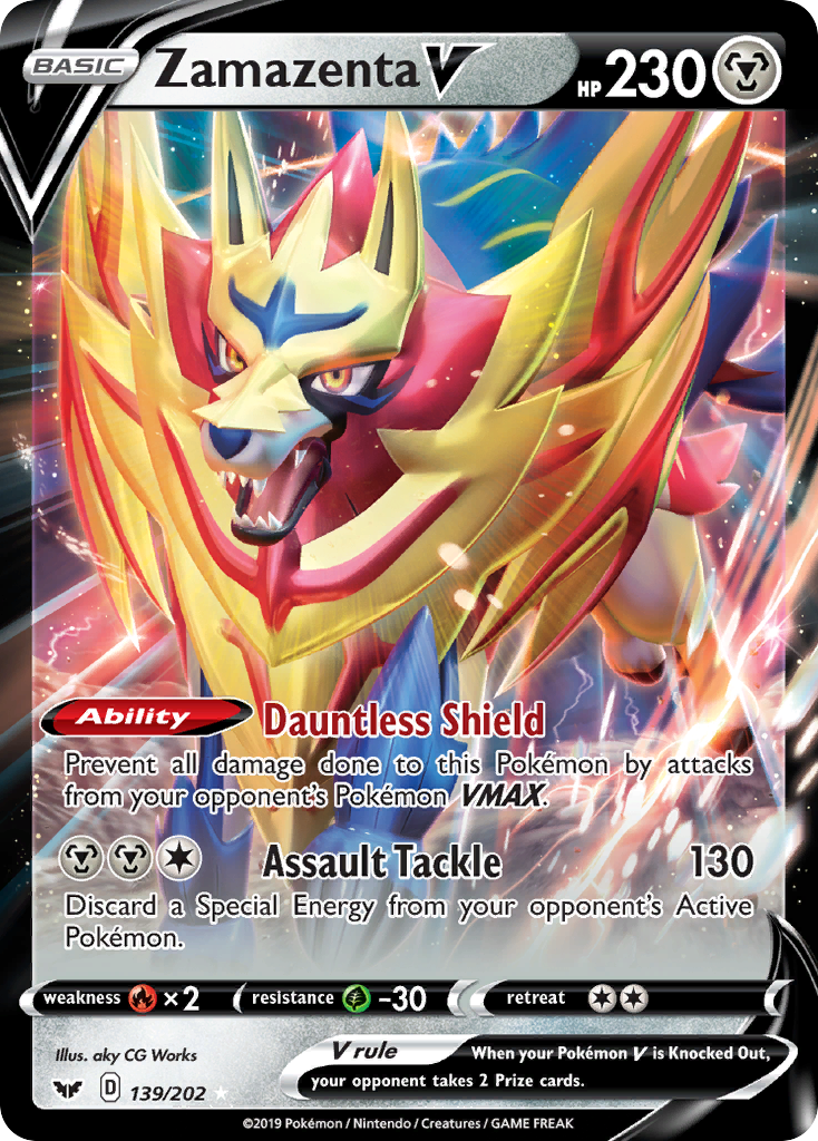 Zamazenta V (139/202) [Sword & Shield: Base Set] | I Want That Stuff Brandon