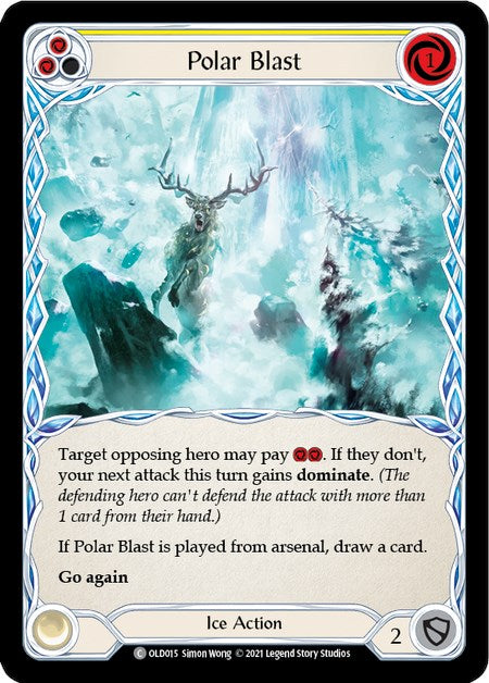 Polar Blast (Yellow) [OLD015] (Tales of Aria Oldhim Blitz Deck)  1st Edition Normal | I Want That Stuff Brandon