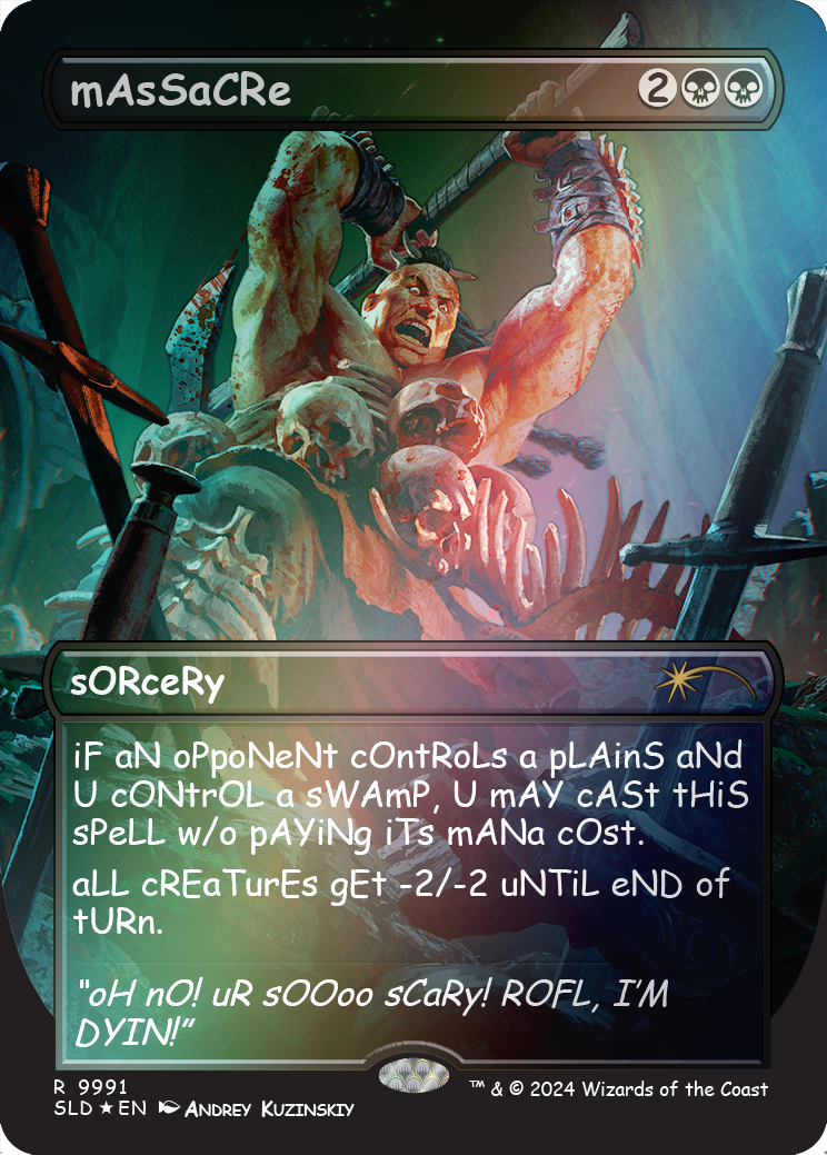 mAsSaCRe (Rainbow Foil) [Secret Lair Drop Series] | I Want That Stuff Brandon