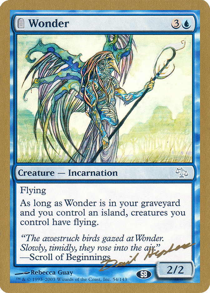 Wonder (Dave Humpherys) (SB) [World Championship Decks 2003] | I Want That Stuff Brandon