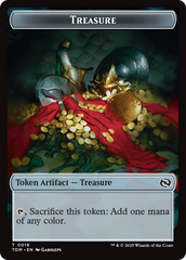 Spirit // Treasure Double-Sided Token [Tarkir: Dragonstorm Commander Tokens] | I Want That Stuff Brandon