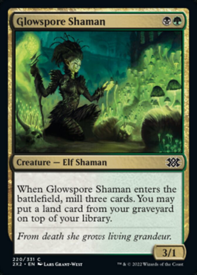 Glowspore Shaman [Double Masters 2022] | I Want That Stuff Brandon