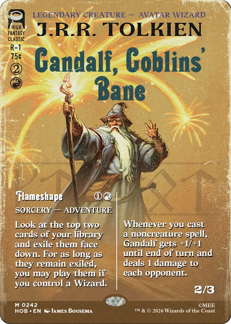 Gandalf, Goblins' Bane (Borderless) [The Hobbit] | I Want That Stuff Brandon