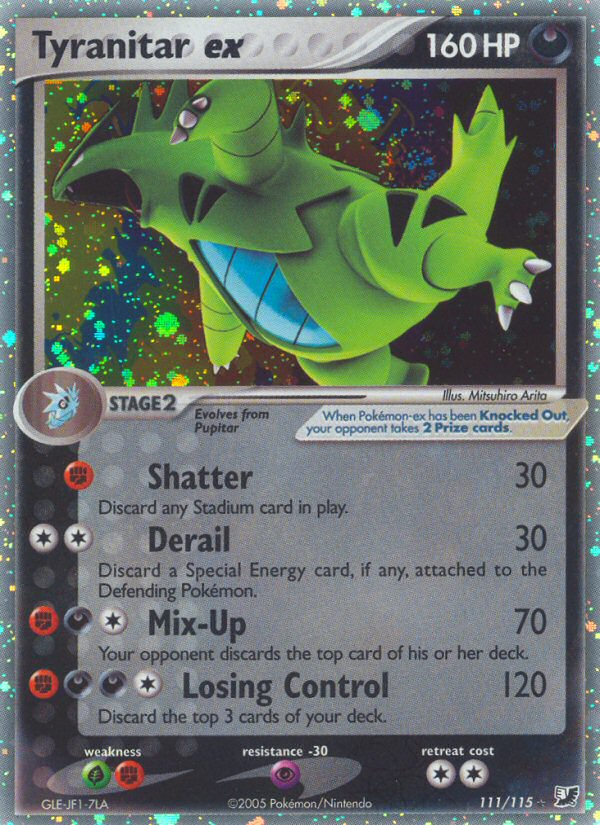 Tyranitar ex (111/115) [EX: Unseen Forces] | I Want That Stuff Brandon