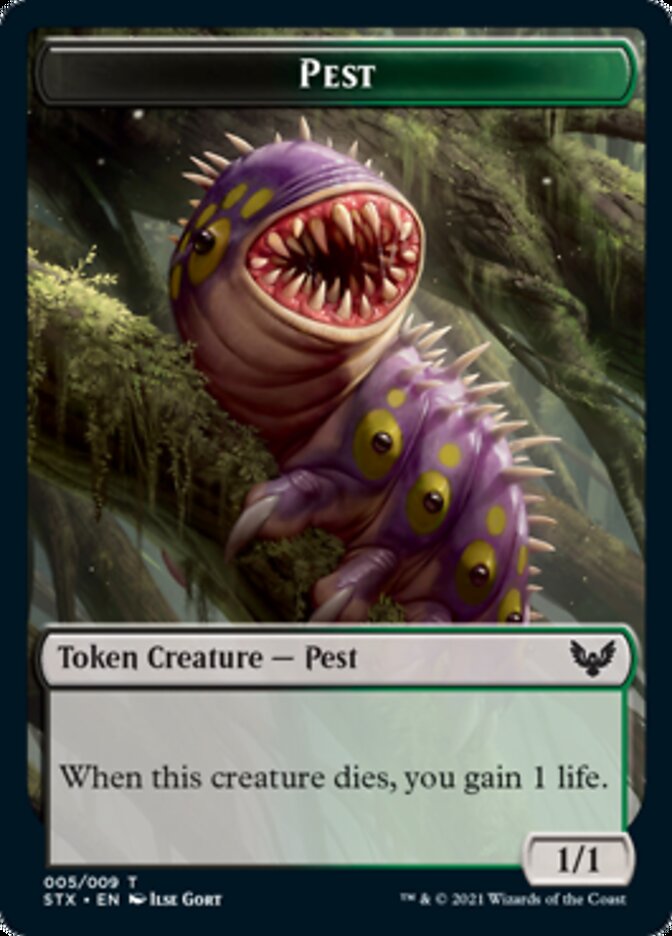 Pest Token [Strixhaven: School of Mages Tokens] | I Want That Stuff Brandon