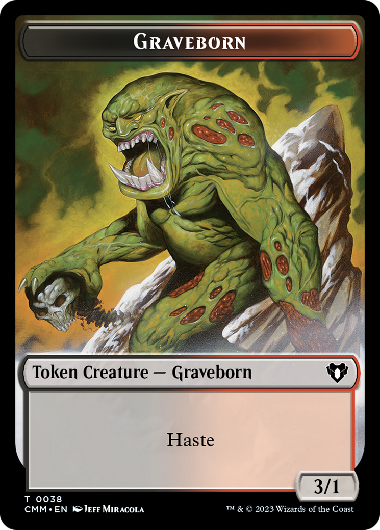 Spirit (0010) // Graveborn Double-Sided Token [Commander Masters Tokens] | I Want That Stuff Brandon