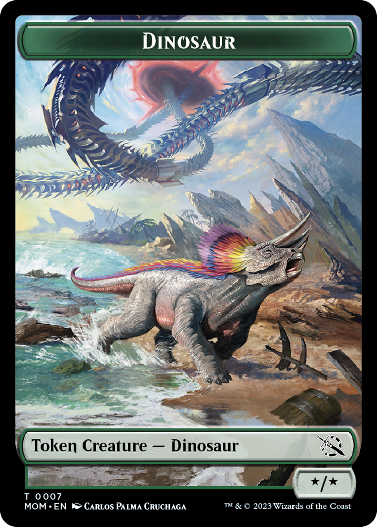 Dinosaur Token [March of the Machine Tokens] | I Want That Stuff Brandon