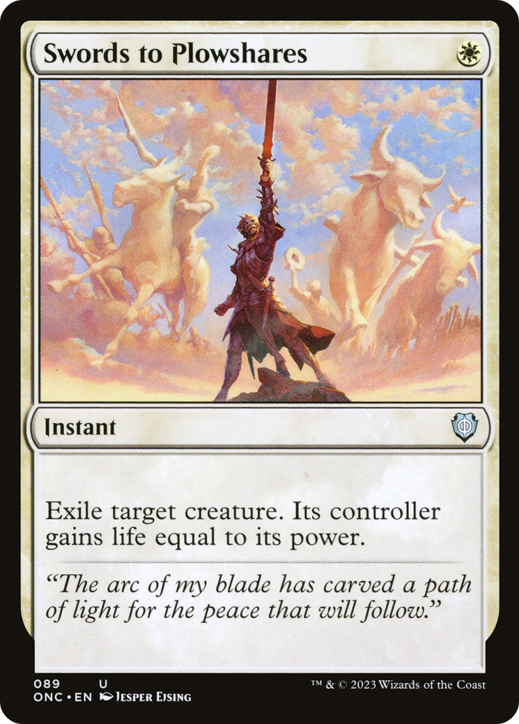 Swords to Plowshares [Phyrexia: All Will Be One Commander] | I Want That Stuff Brandon