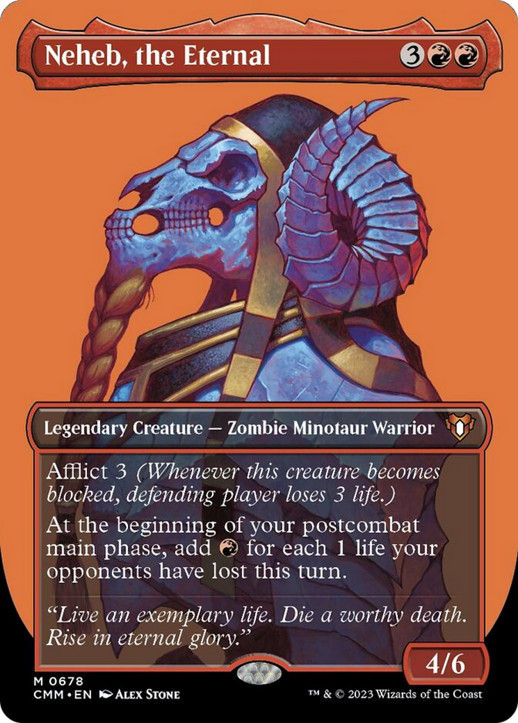 Neheb, the Eternal (Borderless Profile) [Commander Masters] | I Want That Stuff Brandon