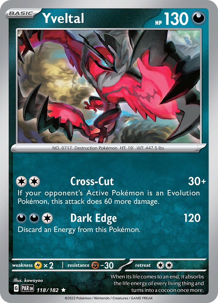 Yveltal (118/182) [Scarlet & Violet: Paradox Rift] | I Want That Stuff Brandon