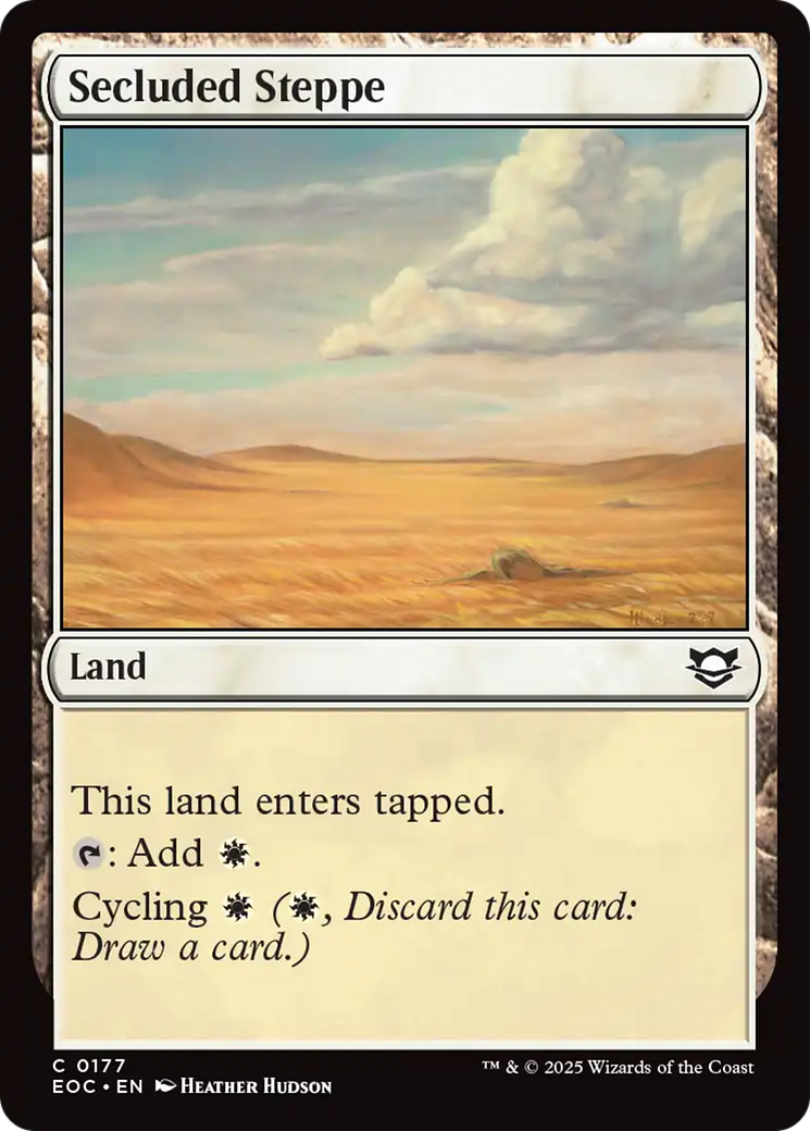 Secluded Steppe [Edge of Eternities Commander] | I Want That Stuff Brandon