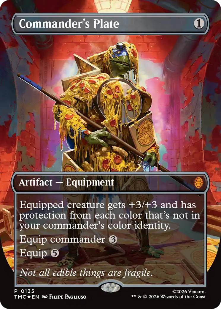 Commander's Plate (Borderless) [Teenage Mutant Ninja Turtles Commander] | I Want That Stuff Brandon