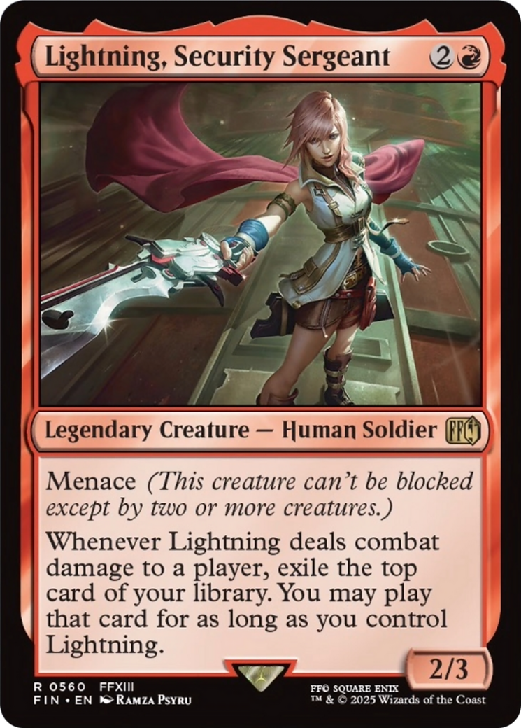 Lightning, Security Sergeant [FINAL FANTASY] | I Want That Stuff Brandon