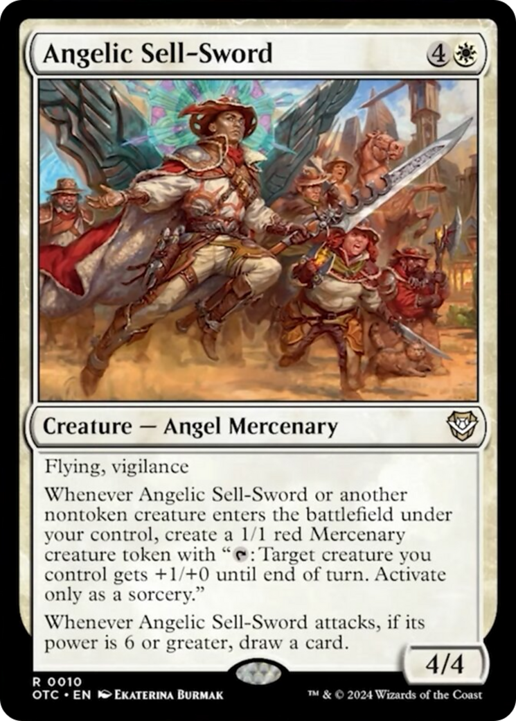 Angelic Sell-Sword [Outlaws of Thunder Junction Commander] | I Want That Stuff Brandon