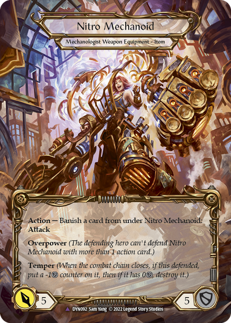 Construct Nitro Mechanoid // Nitro Mechanoid (Marvel) [DYN092] (Dynasty)  Cold Foil | I Want That Stuff Brandon