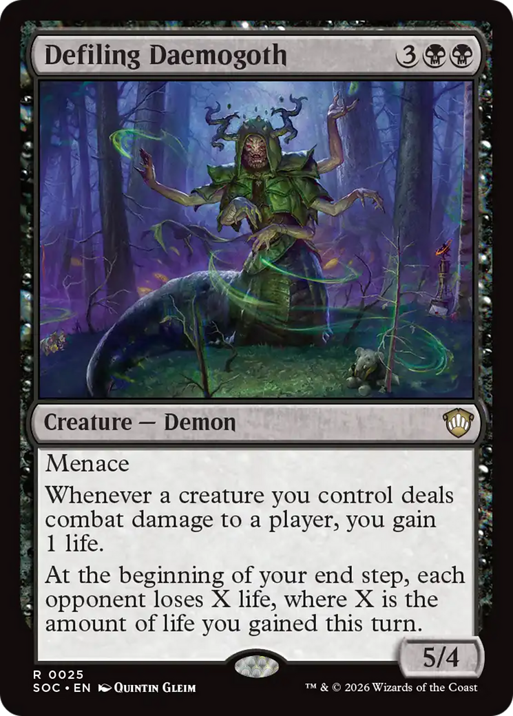 Defiling Daemogoth [Secrets of Strixhaven Commander] | I Want That Stuff Brandon
