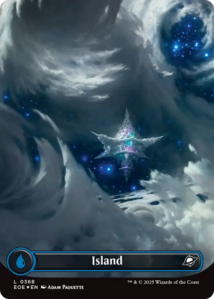 Island (0368) (Borderless) (Galaxy Foil) [Edge of Eternities] | I Want That Stuff Brandon