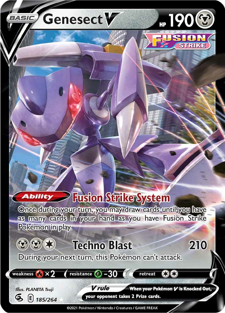 Genesect V (185/264) [Sword & Shield: Fusion Strike] | I Want That Stuff Brandon