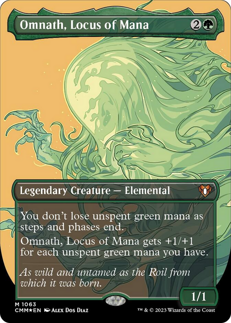 Omnath, Locus of Mana (Borderless Textured Foil Frame Break) [Commander Masters] | I Want That Stuff Brandon