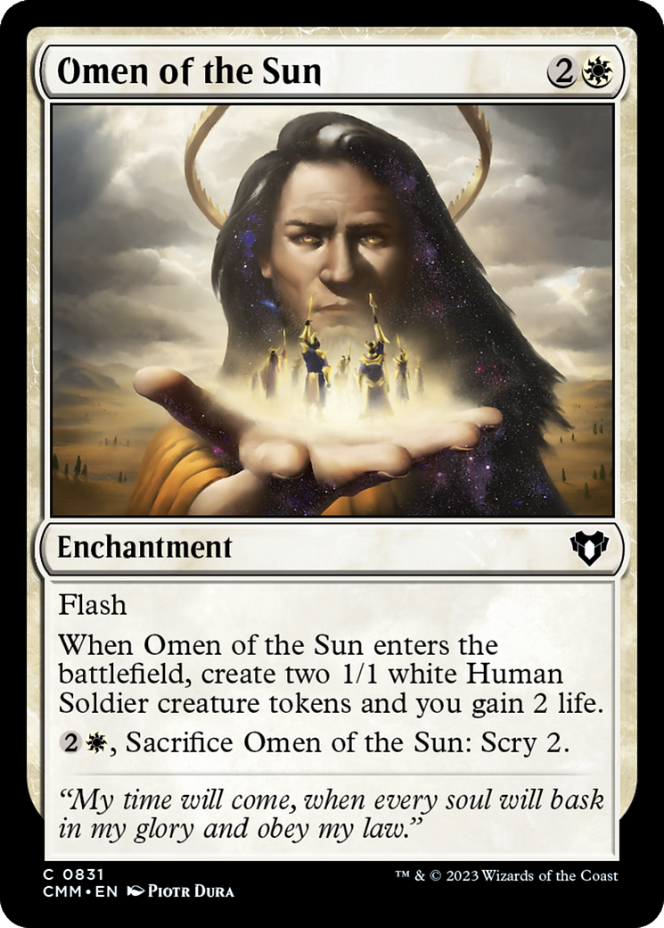 Omen of the Sun [Commander Masters] | I Want That Stuff Brandon