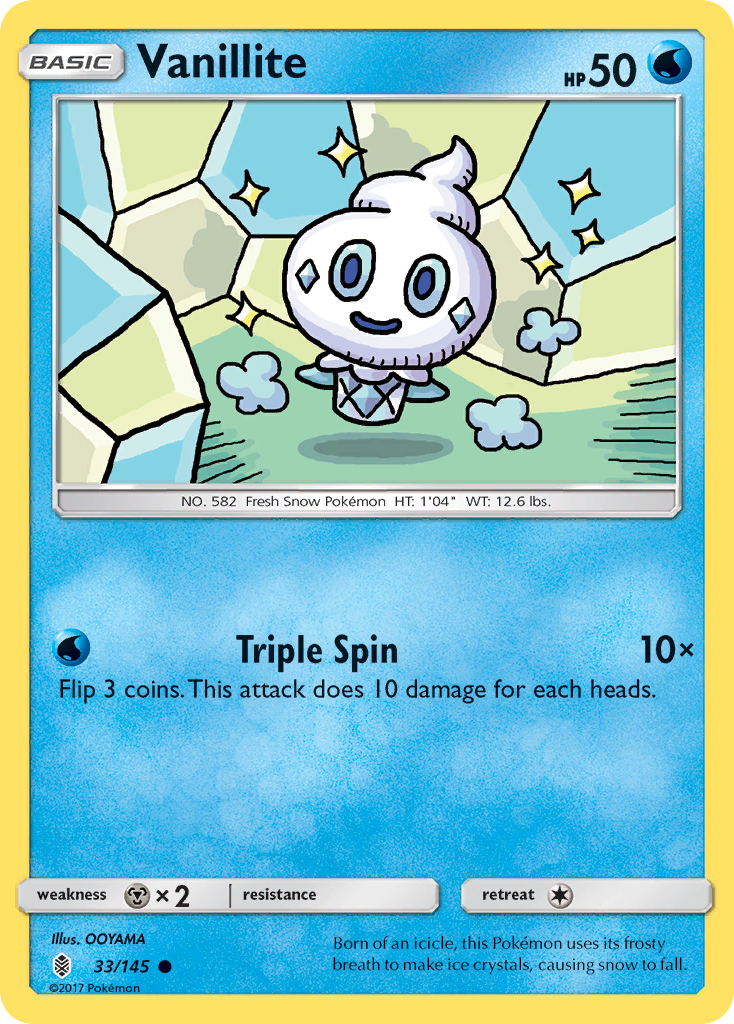 Vanillite (33/145) [Sun & Moon: Guardians Rising] | I Want That Stuff Brandon