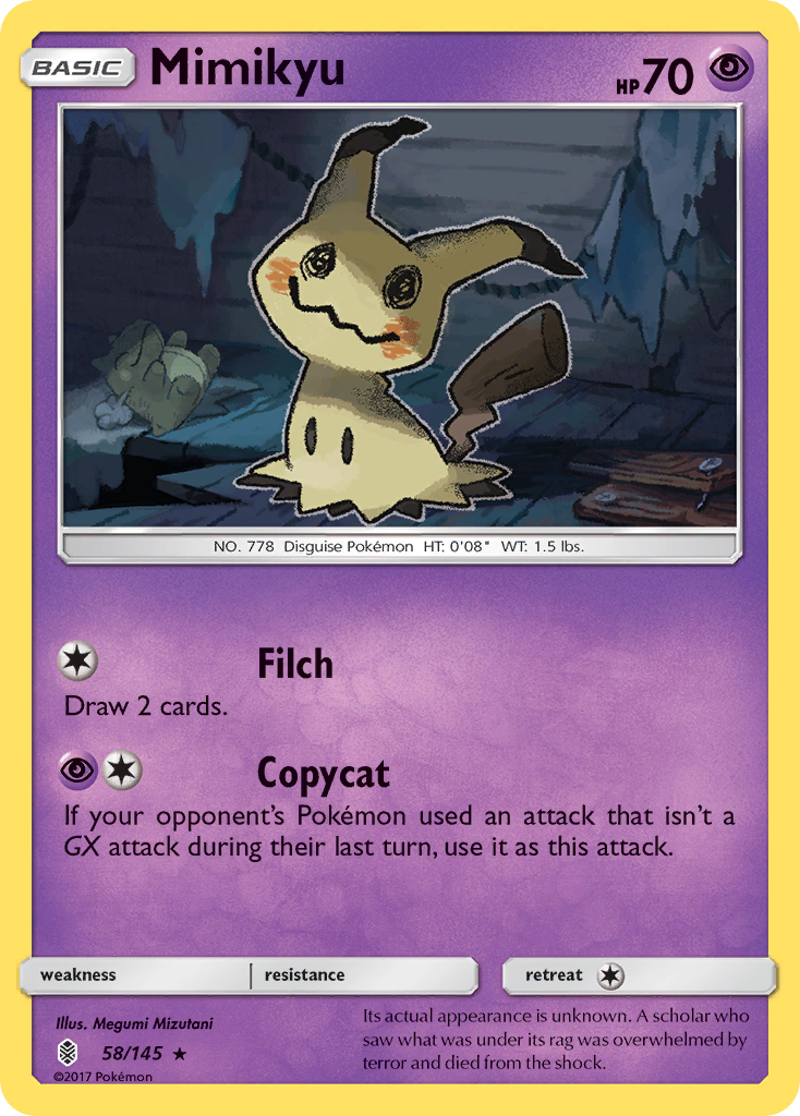 Mimikyu (58/145) [Sun & Moon: Guardians Rising] | I Want That Stuff Brandon