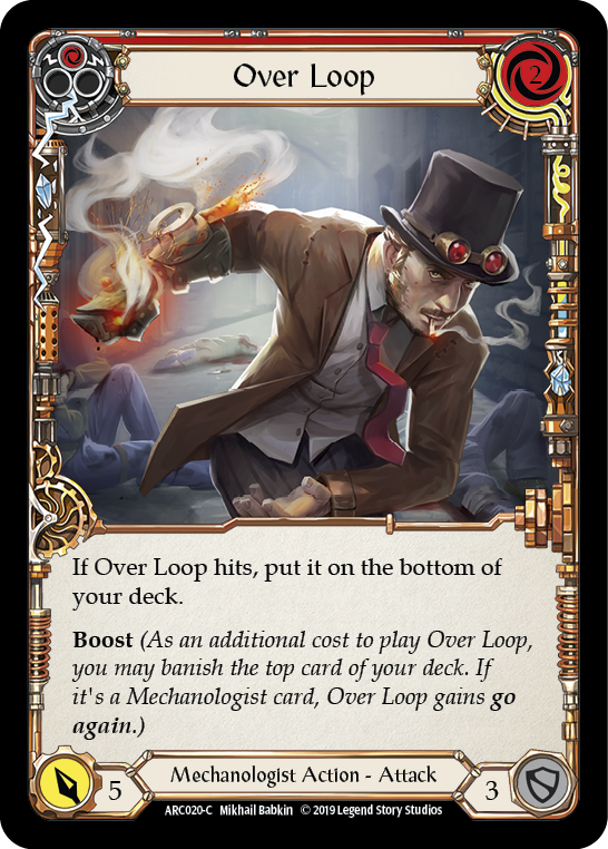 Over Loop (Red) [ARC020-C] (Arcane Rising)  1st Edition Normal | I Want That Stuff Brandon