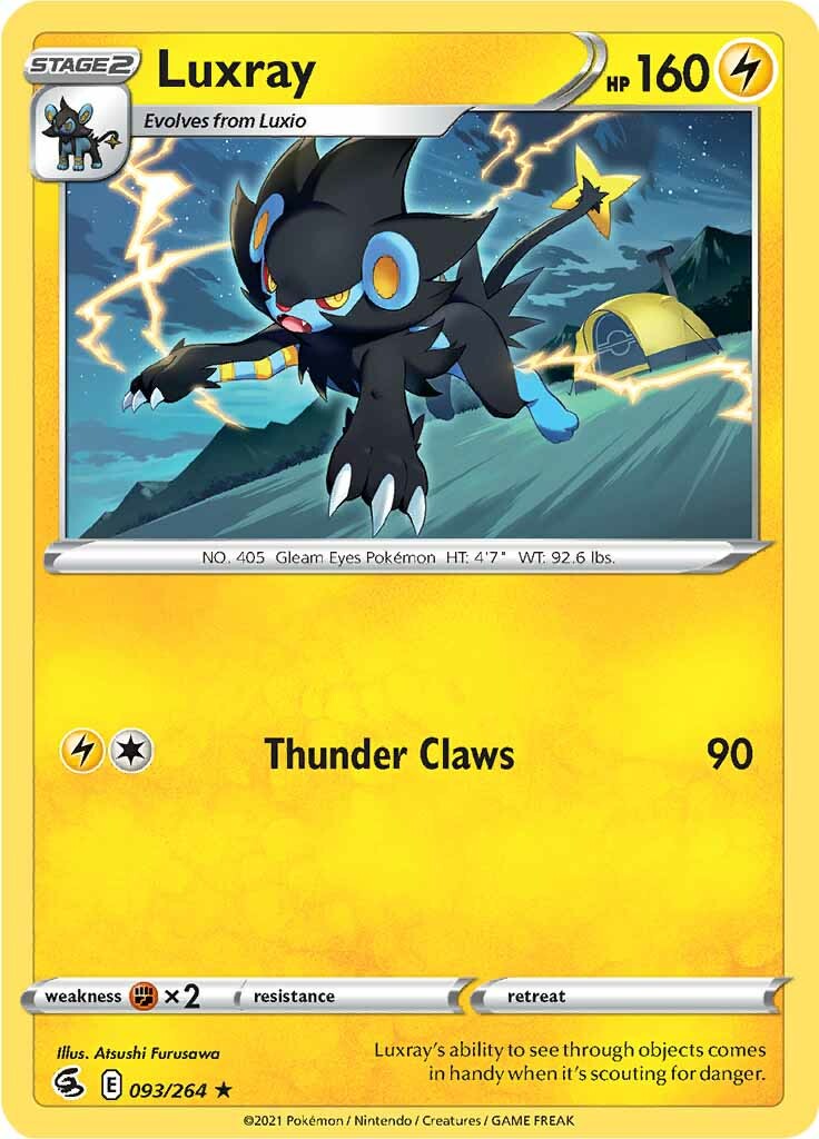 Luxray (093/264) [Sword & Shield: Fusion Strike] | I Want That Stuff Brandon