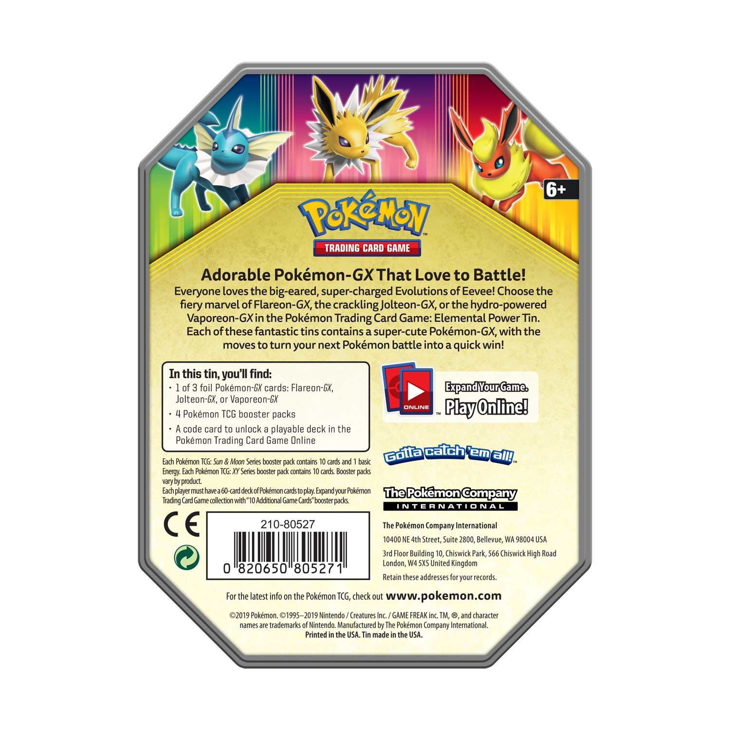 Elemental Power Collector's Tin (Vaporeon GX) | I Want That Stuff Brandon