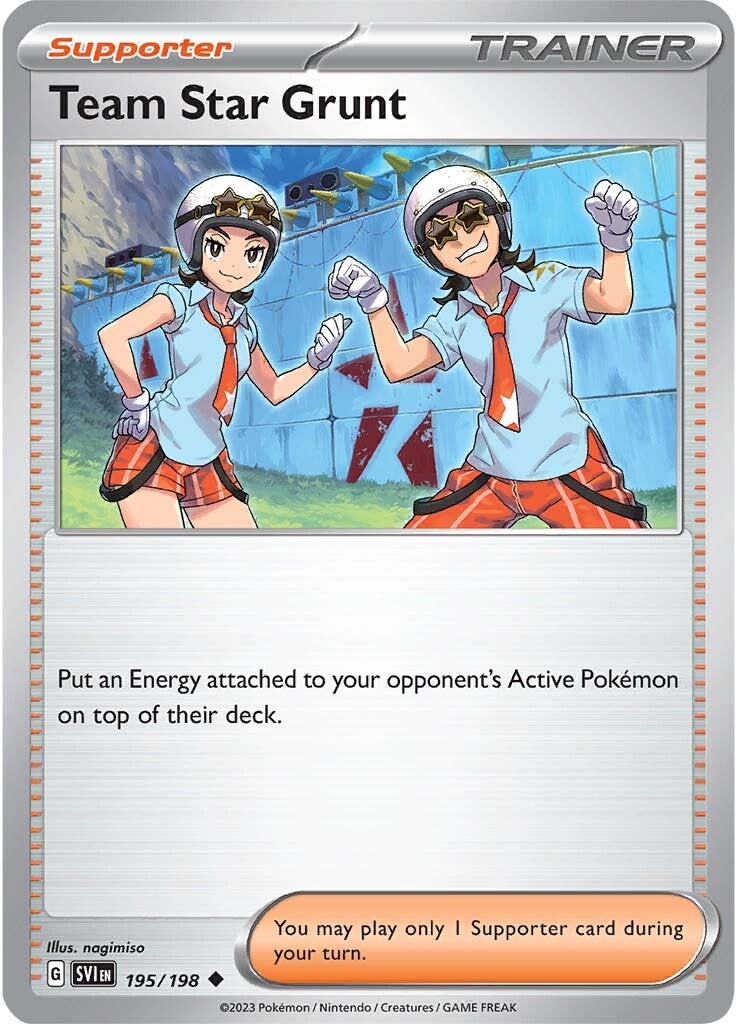 Team Star Grunt (195/198) [Scarlet & Violet: Base Set] | I Want That Stuff Brandon