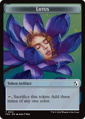 Dragon // Lotus Double-Sided Token [Reality Fracture Tokens] | I Want That Stuff Brandon