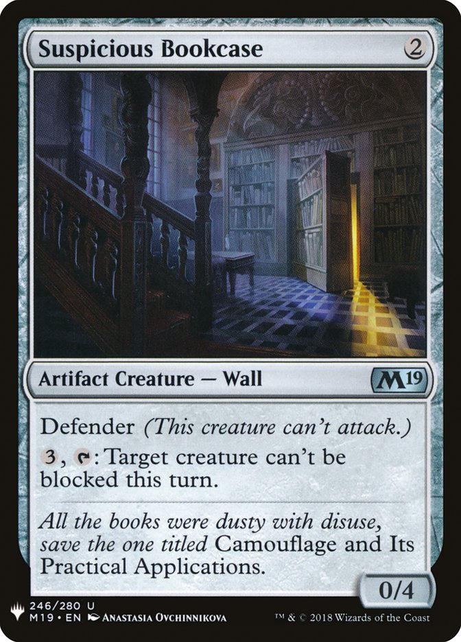 Suspicious Bookcase [Mystery Booster] | I Want That Stuff Brandon