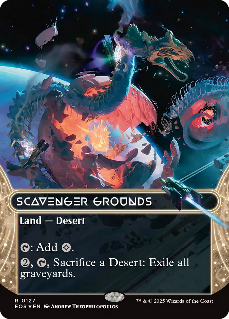 Scavenger Grounds (0127) (Borderless) (Galaxy Foil) [Edge of Eternities: Stellar Sights] | I Want That Stuff Brandon